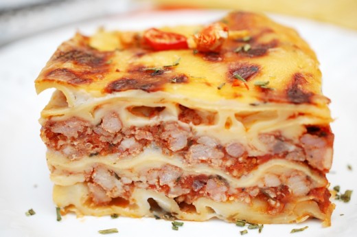 lasagna cu pui si ciuperci