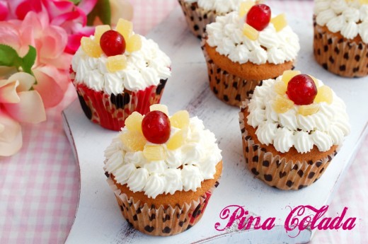 Piña Colada Cupcakes