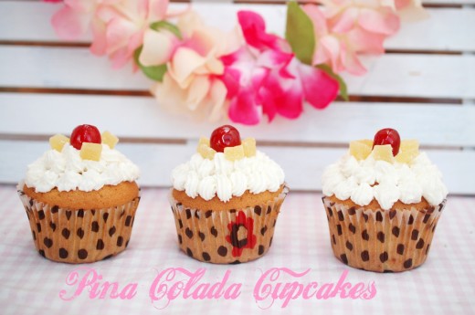 Piña Colada Cupcakes