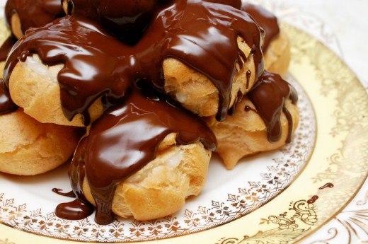 Profiterol cu crema de lamaie