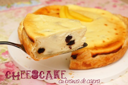 Cheesecake cu branza de capra