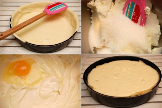 Preparare cheesecake cu branza de capra