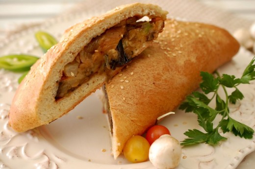 Calzone cu legume coapte