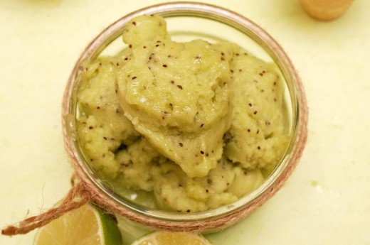 Inghetata de kiwi cu lime (vegana)