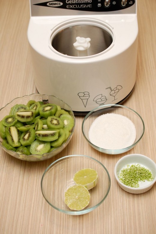 Ingrediente inghetata de kiwi cu lime