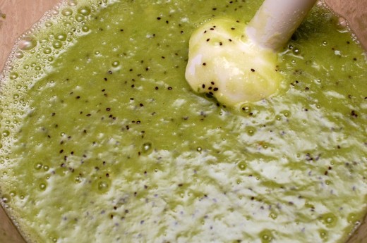 Preparare inghetata de kiwi cu lime