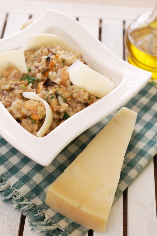 Risotto cu fructe de mare