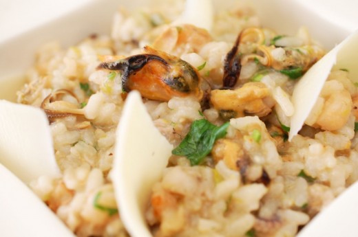 Risotto cu fructe de mare