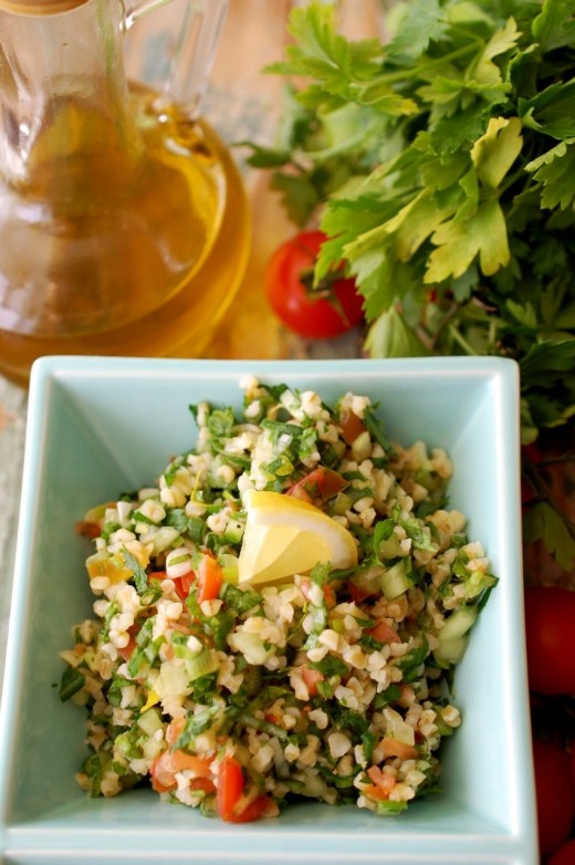 Tabbouleh - salata de bulgur cu patrunjel