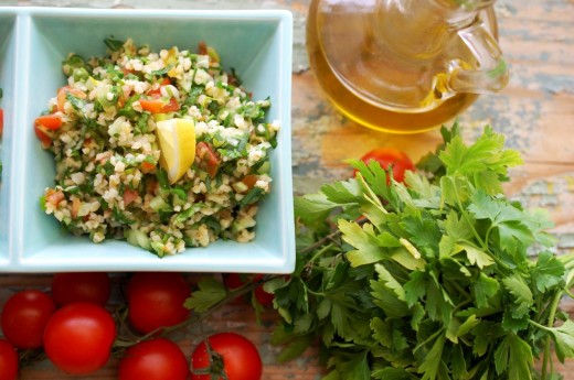 Tabbouleh - salata de bulgur cu patrunjel