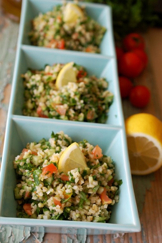 Tabbouleh - salata de bulgur cu patrunjel