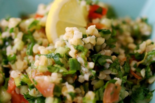 Tabbouleh - salata de bulgur cu patrunjel