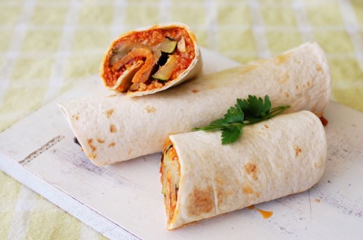 Wraps cu soia si legume