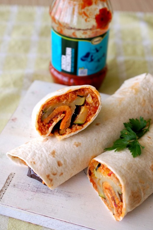 Wraps cu soia si legume