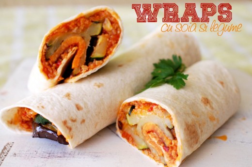 Wraps cu soia si legume