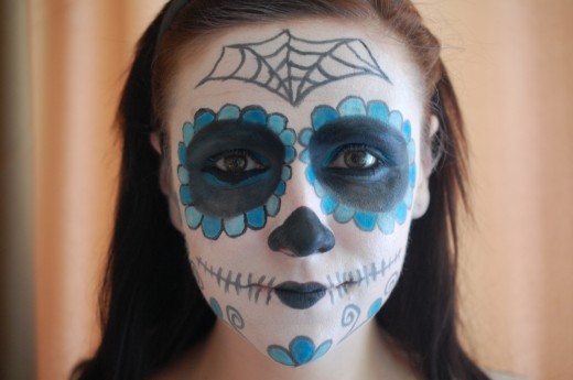 tutorial machiaj de halloween sugar skull makeup
