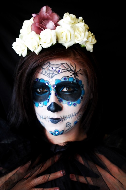 tutorial machiaj de halloween sugar skull makeup