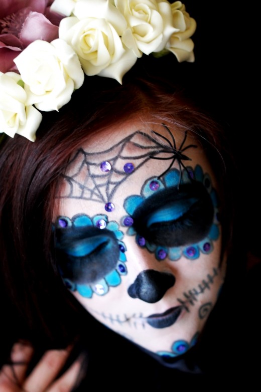 tutorial machiaj de halloween sugar skull makeup