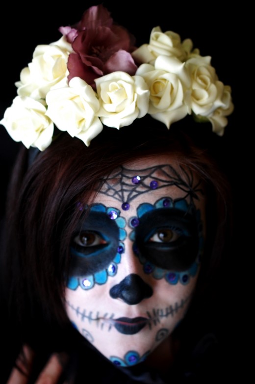 tutorial machiaj de halloween sugar skull makeup