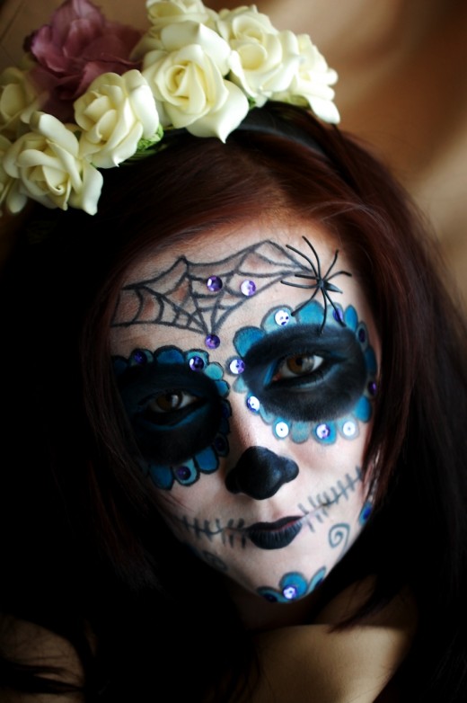 tutorial machiaj de halloween sugar skull makeup