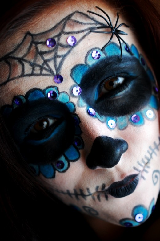 tutorial machiaj de halloween sugar skull makeup