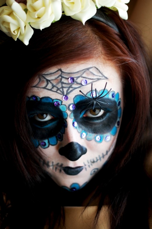 tutorial machiaj de halloween sugar skull makeup