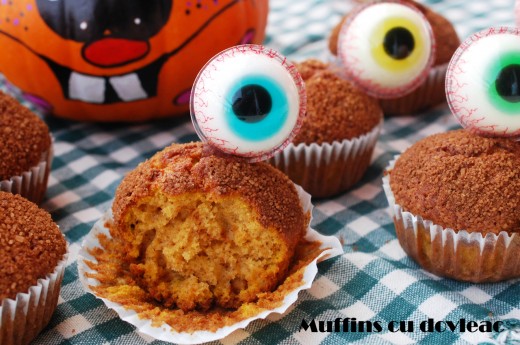 muffins cu dovleac pentru halloween