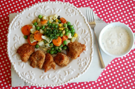 nuggets de curcan cu parmesan