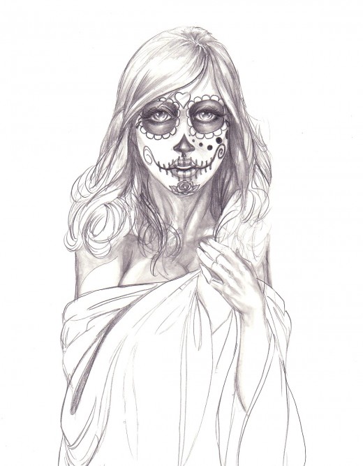 sugar-skull-lady