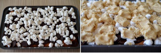 prajitura cu ciocolata si marshmallows