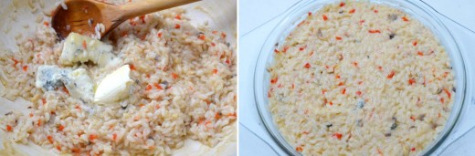 risotto cu ciuperci si gorgonzola