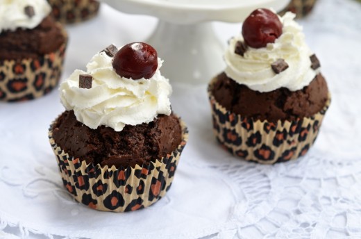 black forest cupcakes