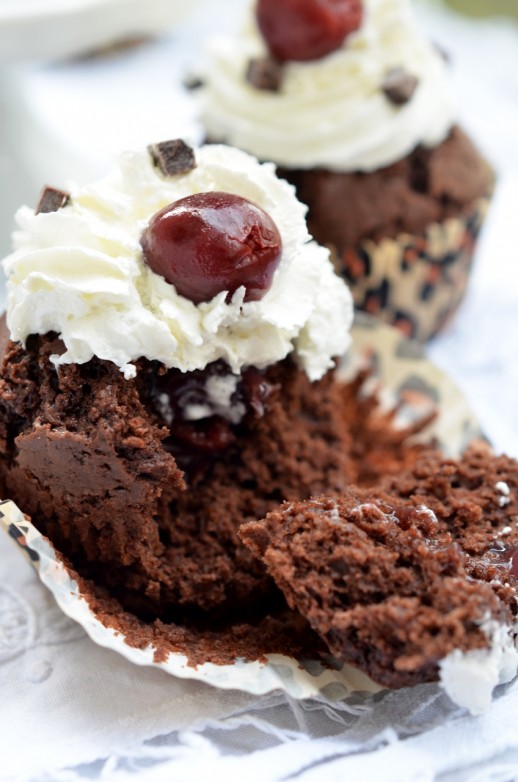 black forest cupcakes