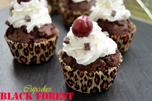 black forest cupcakes