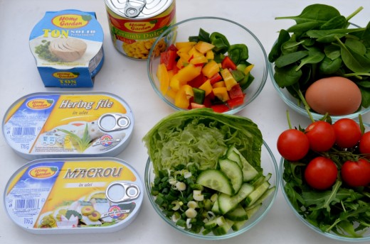 salata macrou hering ton