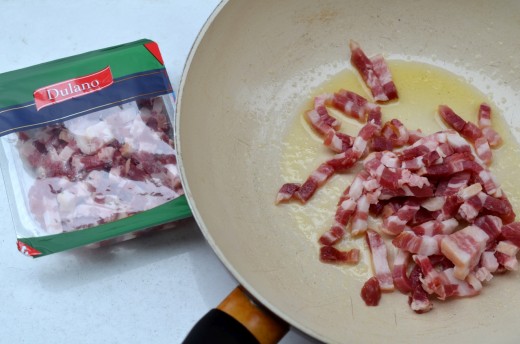 paste cu nuci pancetta si gorgonzola