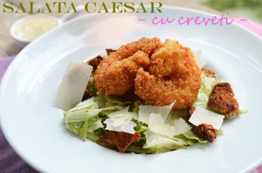 salata caesar cu creveti