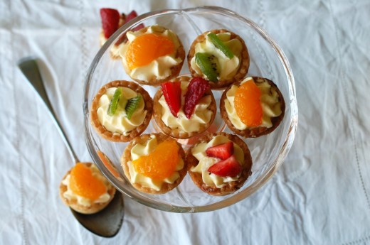 mini tarte cu fructe