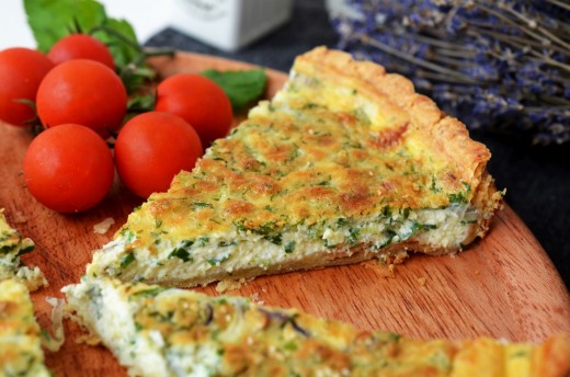 Quiche cu legume de post