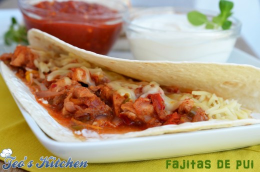 fajitas de pui