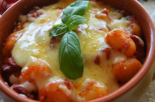 gnocchi cu chorizo