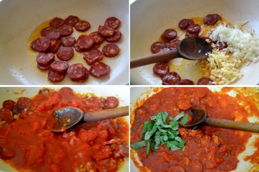 gnocchi cu chorizo