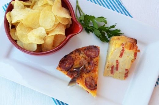 tortilla spaniola cu cartofi