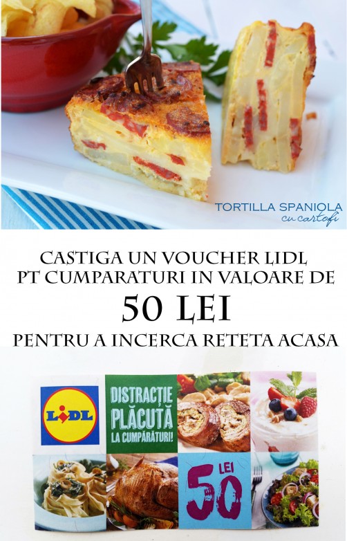 tortilla spaniola cu cartofi