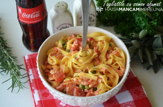 tagliatelle cu somon