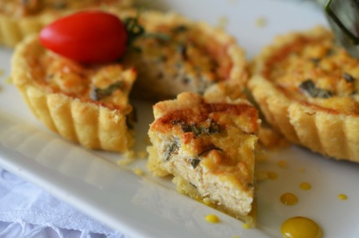 mini quiche cu tofu