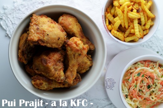 Tap Hare make up Pui Prajit - Pui ca la KFC - Retete culinare by Teo's Kitchen