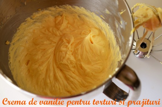 crema de vanilie pentru torturi si prajituri