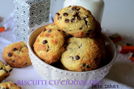 Chocolate Chip Cookies Fara Zahar Retete Culinare By Teo S Kitchen