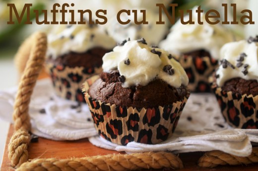 Muffins cu nutella